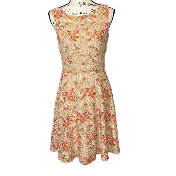 Gabby Skye Crochet Lace Dress, Size 4 - Picture 1 of 5